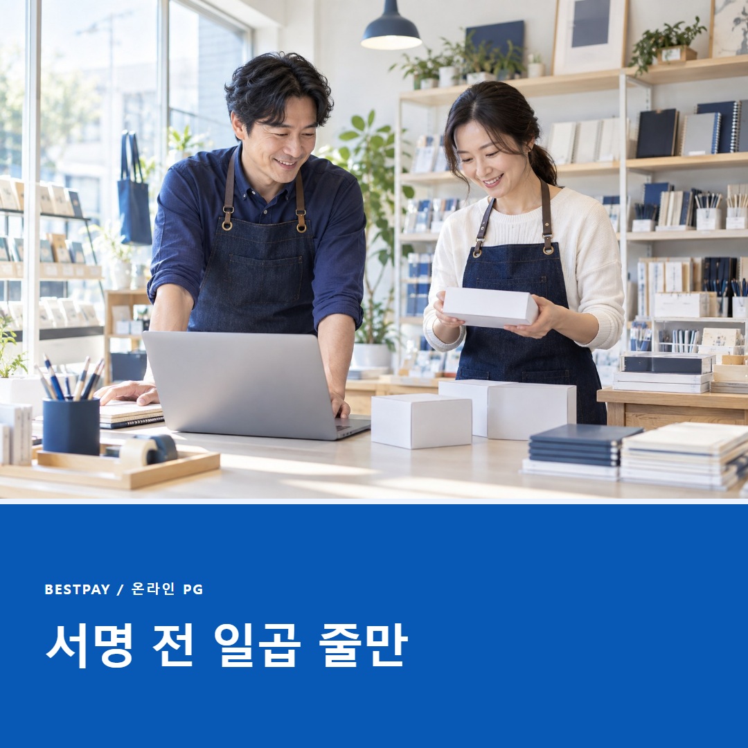 온라인 PG 계약 조건